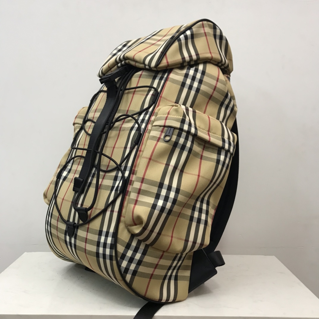 Burberry Murray Archive Check Drawstring Fasten Backpack (30 x 17 x 50cm) - FashionPlug