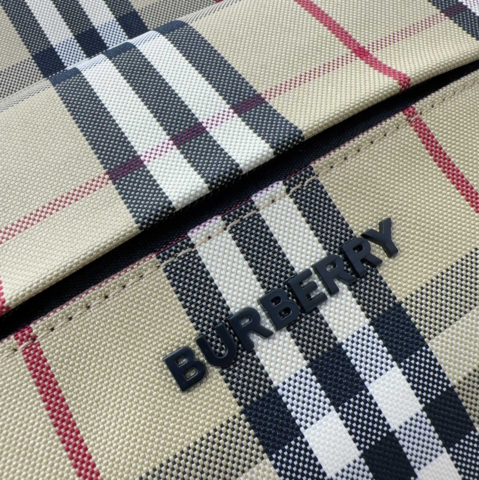 Burberry Checked Fabric Backpack  (30.5-14.5-42.5cm) - FashionPlug