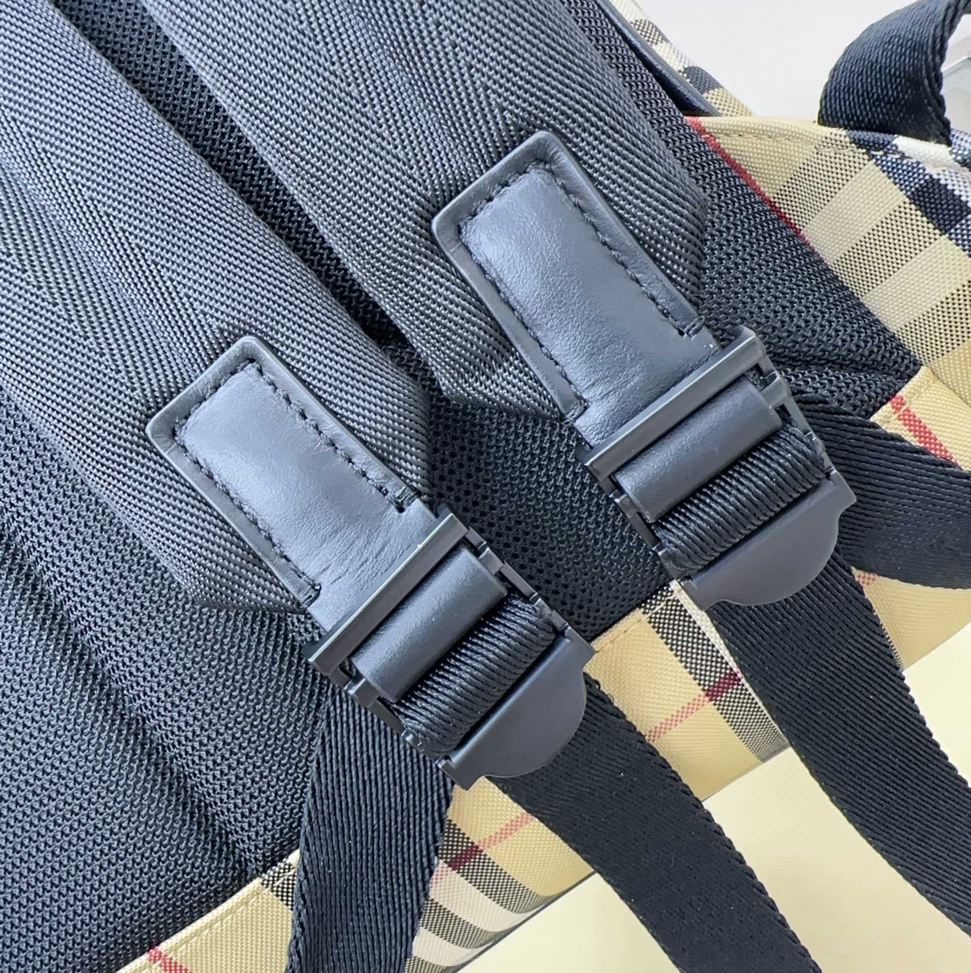 Burberry Checked Fabric Backpack  (30.5-14.5-42.5cm) - FashionPlug