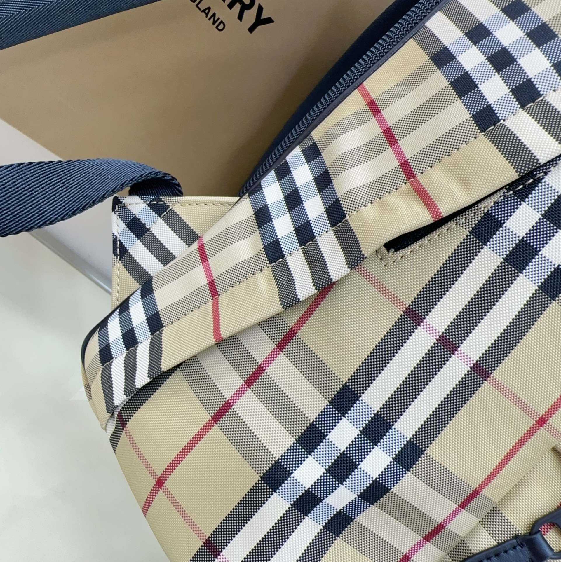 Burberry Checked Fabric Backpack  (30.5-14.5-42.5cm) - FashionPlug