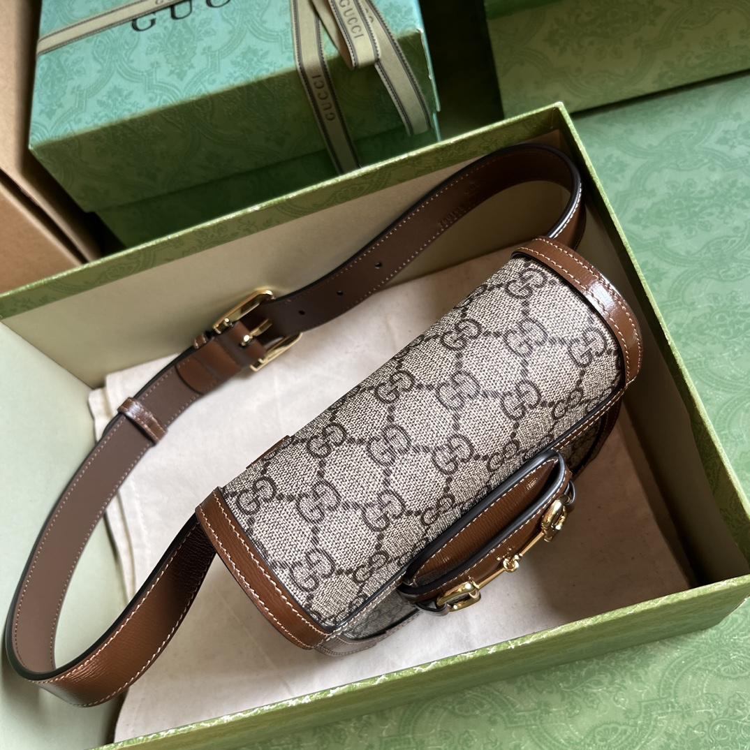 Gucci Horsebit 1955 rounded Belt Bag (16x 13x 6.5cm) - FashionPlug