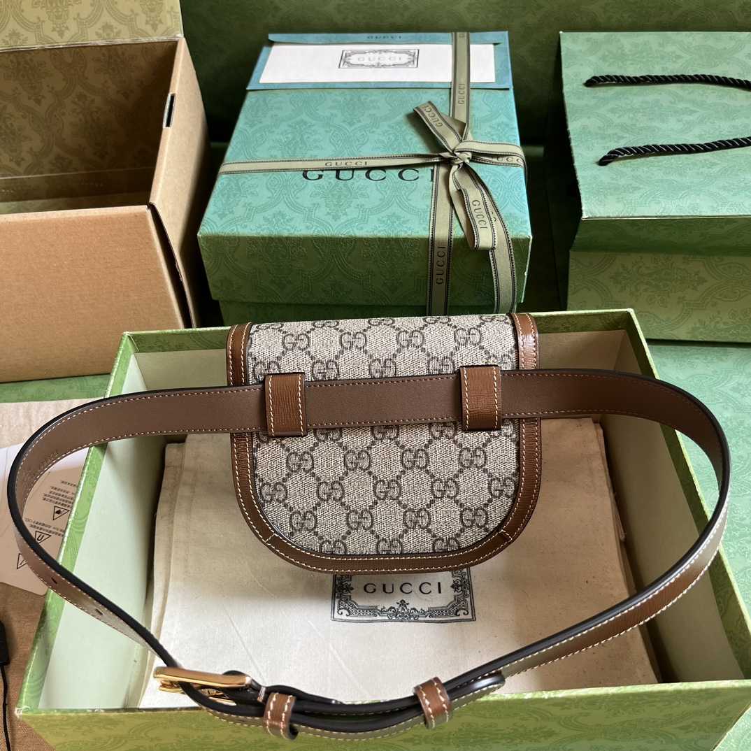 Gucci Horsebit 1955 rounded Belt Bag (16x 13x 6.5cm) - FashionPlug