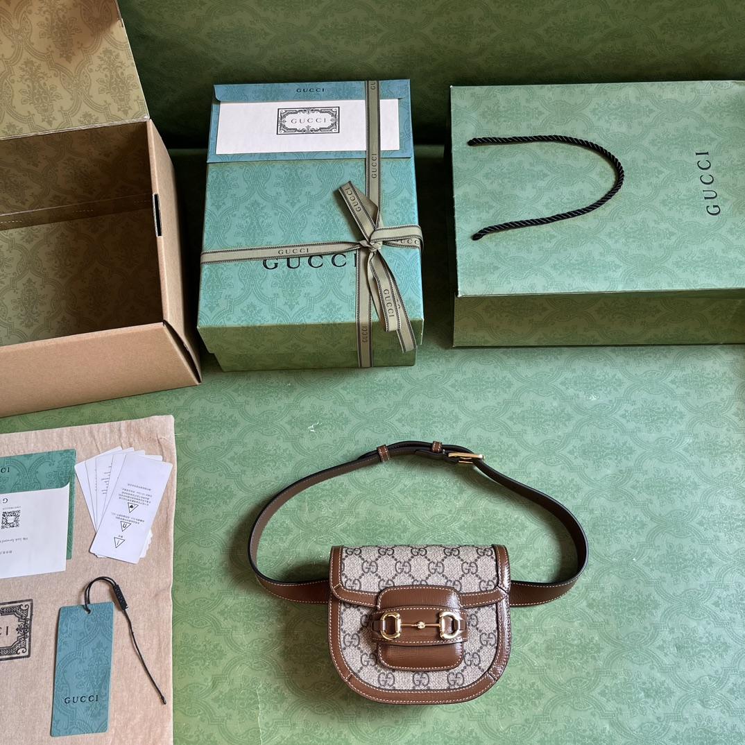 Gucci Horsebit 1955 rounded Belt Bag (16x 13x 6.5cm) - FashionPlug