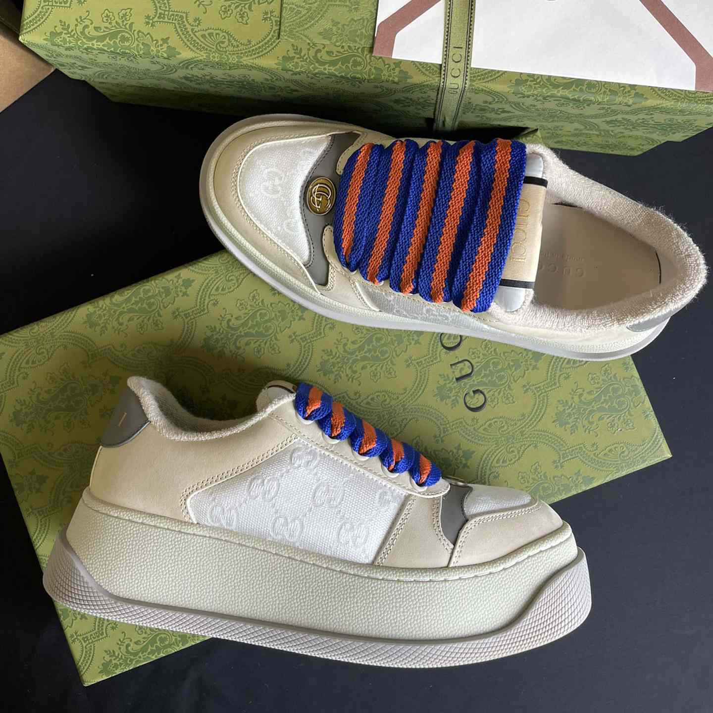 Gucci Men's Screener GG Sneaker  - FashionPlug