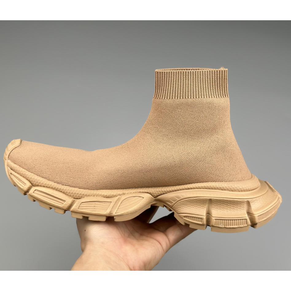 Balenciaga 3XL Sock Recycled Knit Sneaker In Beige  - FashionPlug
