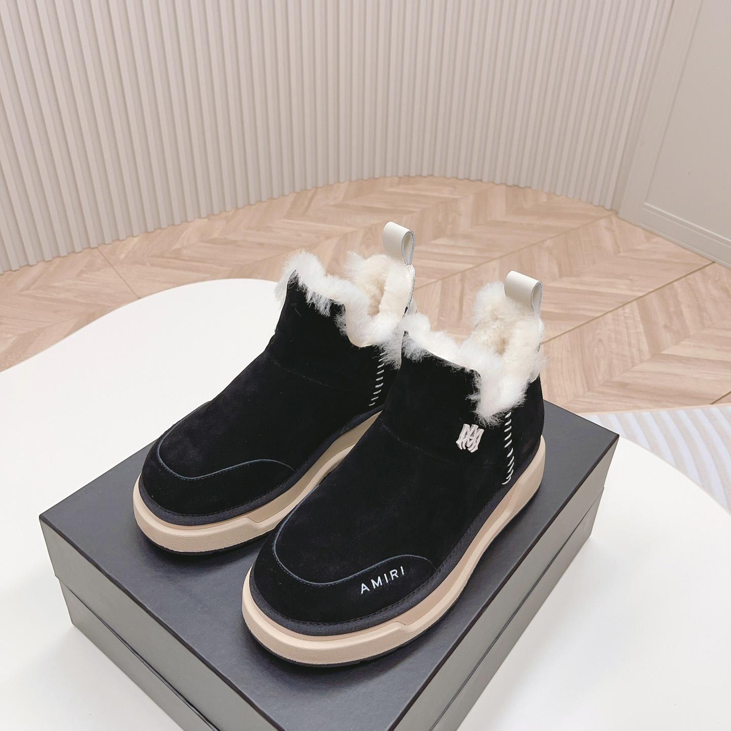 Amiri Malibu Shearling Lined Suede Boots - FashionPlug