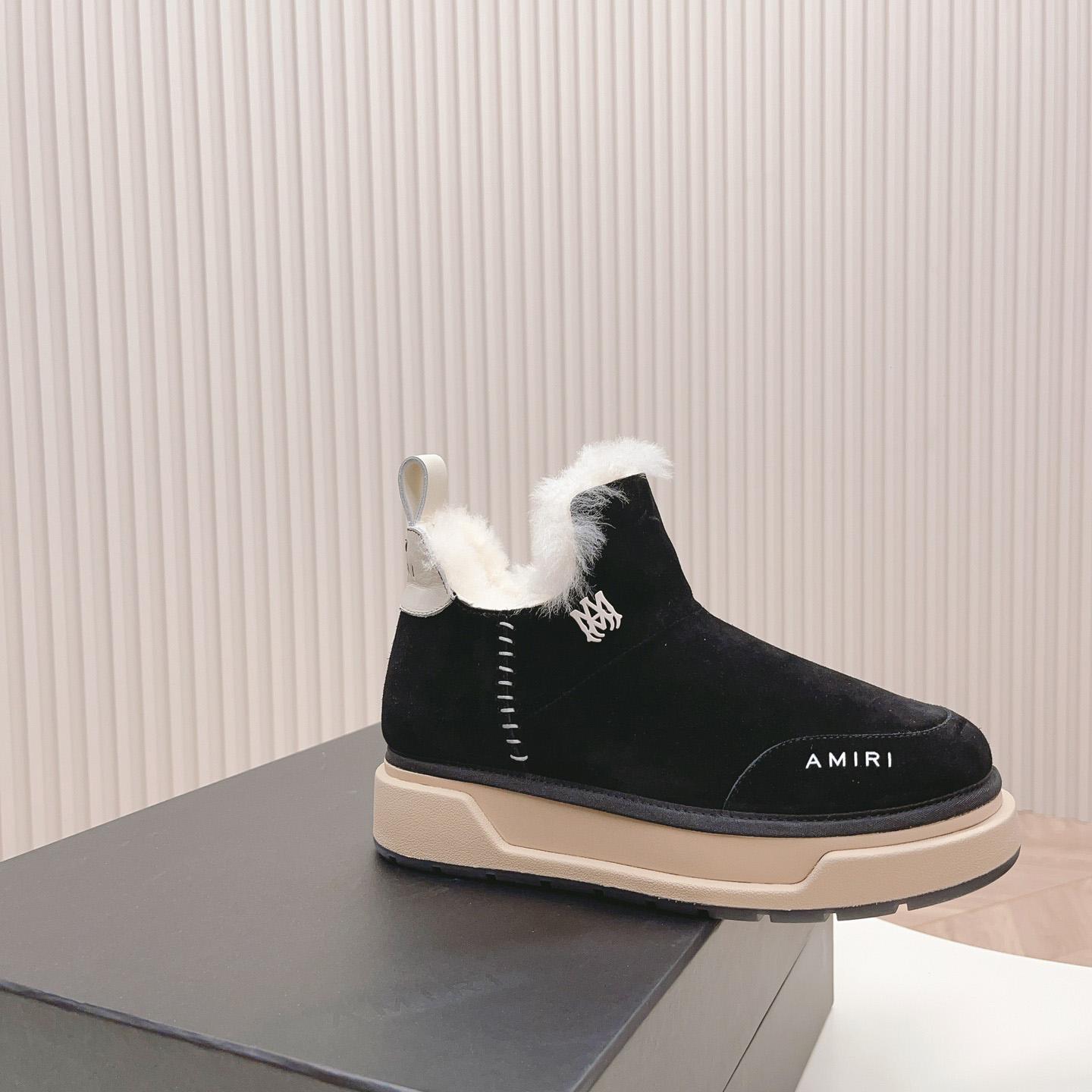 Amiri Malibu Shearling Lined Suede Boots - FashionPlug