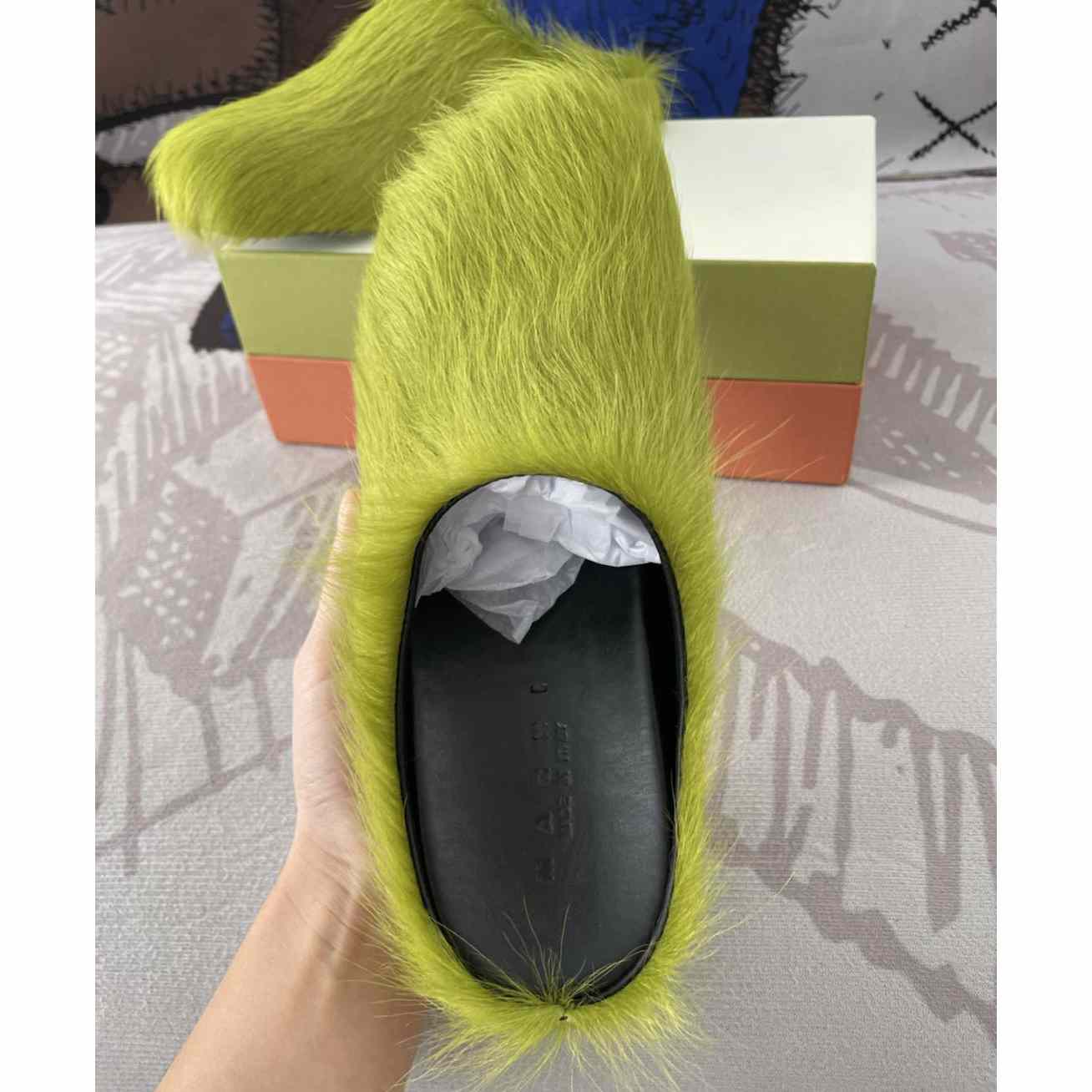 Marni Fussbett Slip-On Flat Mules - FashionPlug