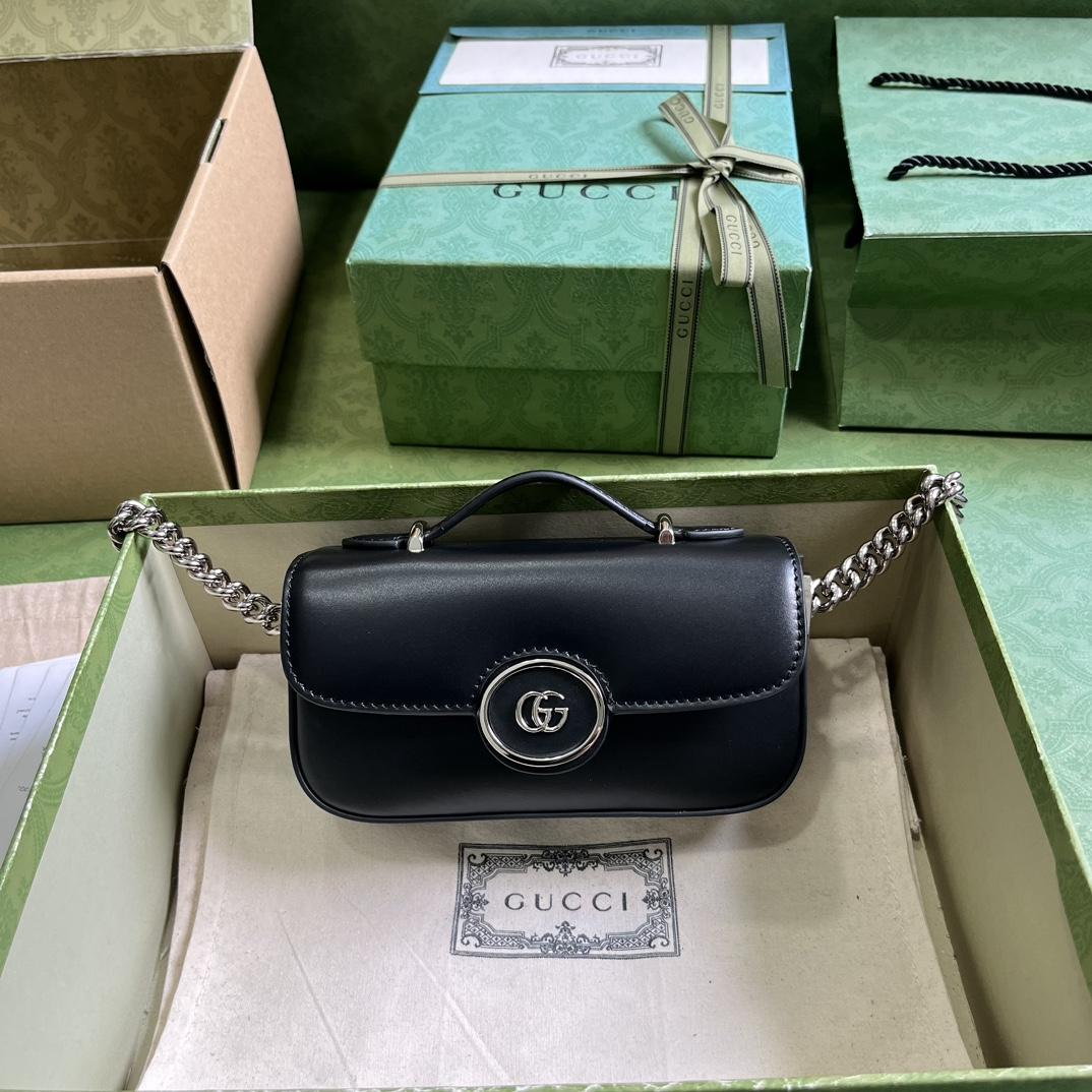 Gucci Petite GG Super Mini Bag (10x 18.5x 4cm) - FashionPlug