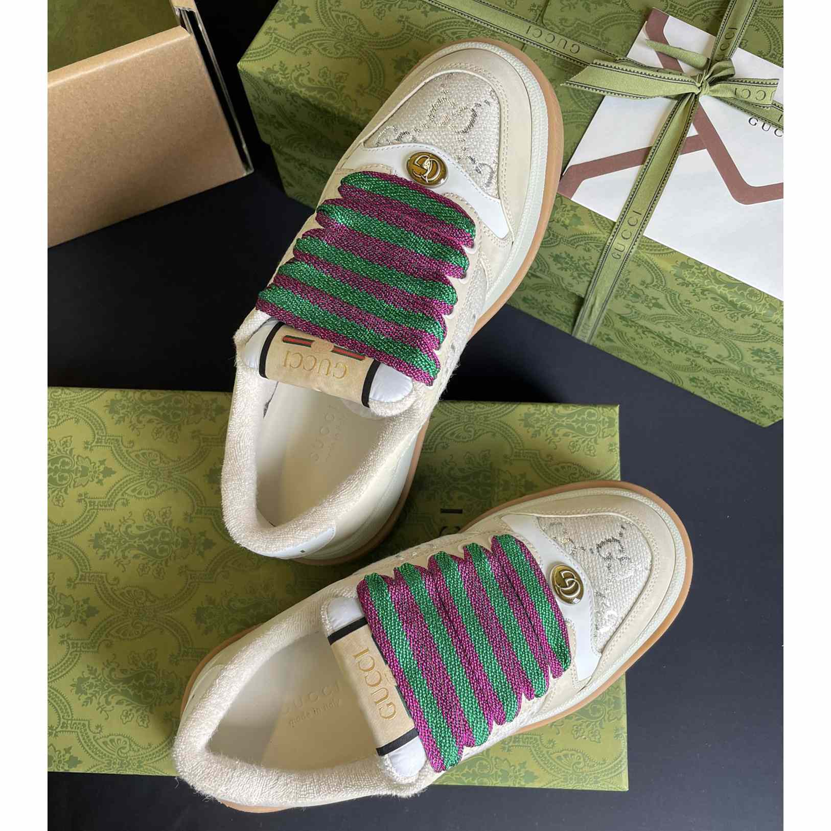 Gucci Women's Screener Sneaker - FashionPlug