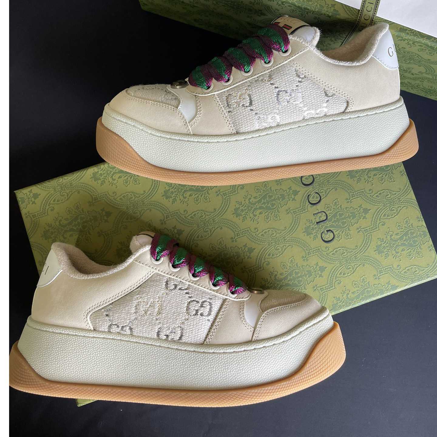 Gucci Women's Screener Sneaker - FashionPlug