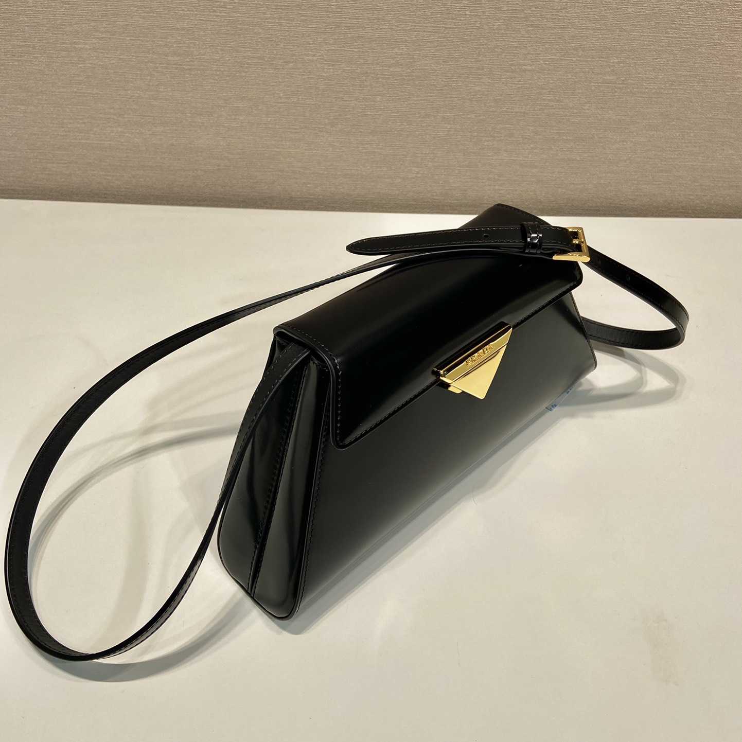 Prada Medium Brushed Leather Handbag - FashionPlug