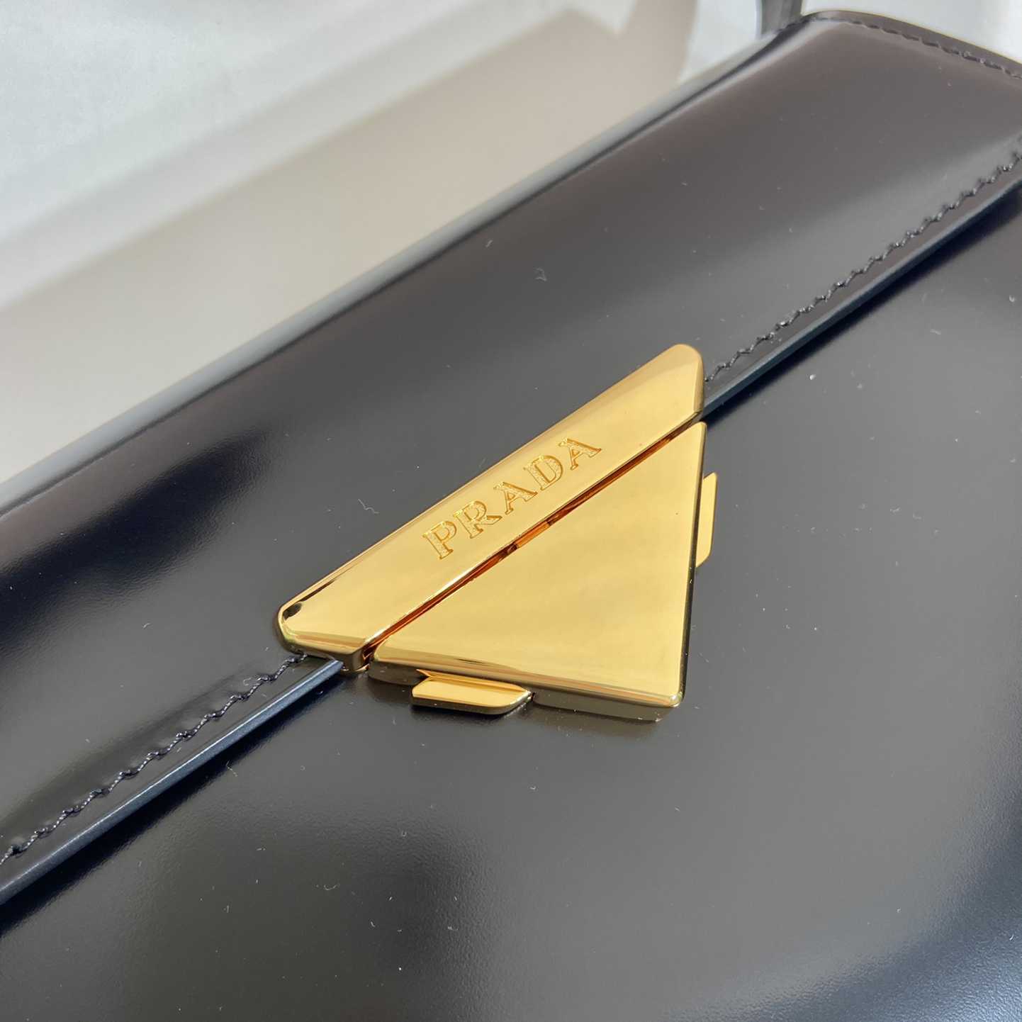 Prada Medium Brushed Leather Handbag - FashionPlug