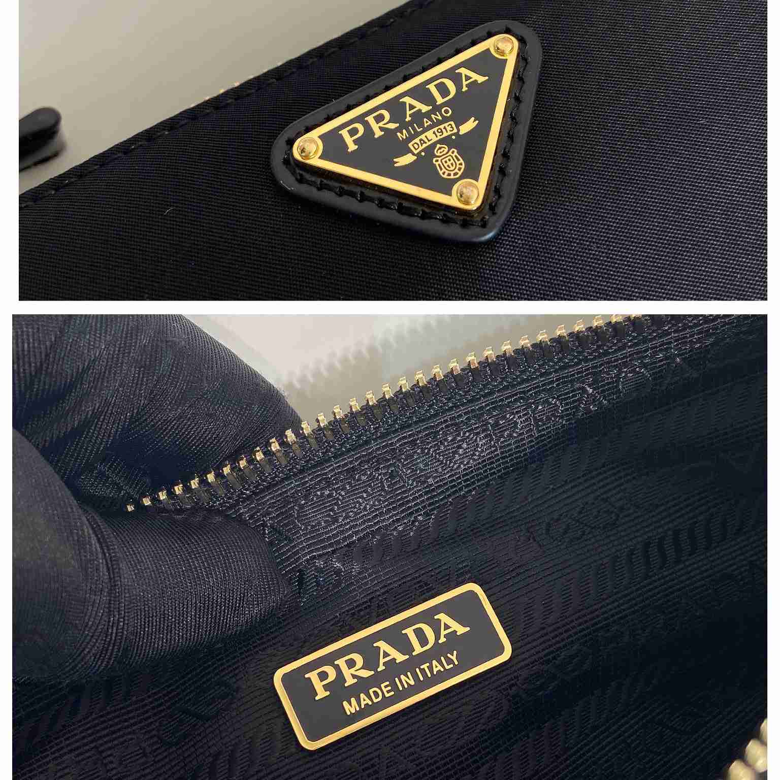Prada Re-Edition 2002 Re-Nylon And Brushed Leather Shoulder Bag - FashionPlug