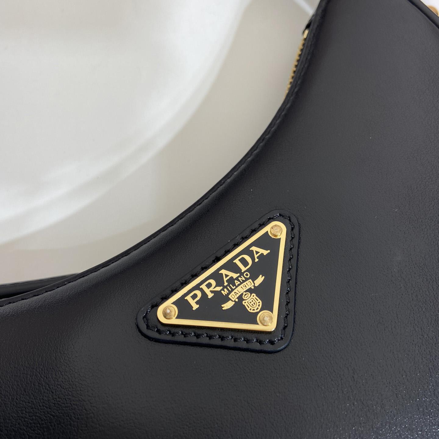 Prada Arqué Leather Mini Shoulder Bag - FashionPlug