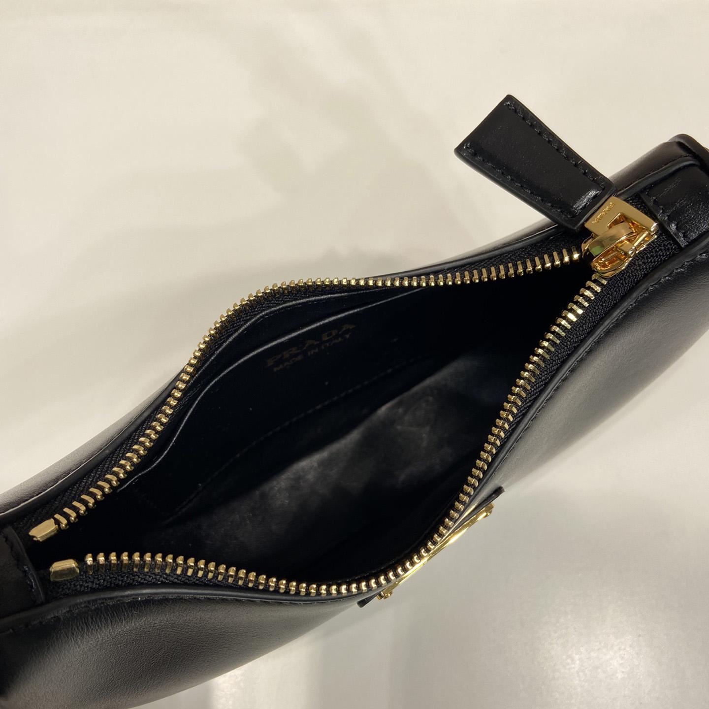 Prada Arqué Leather Mini Shoulder Bag - FashionPlug