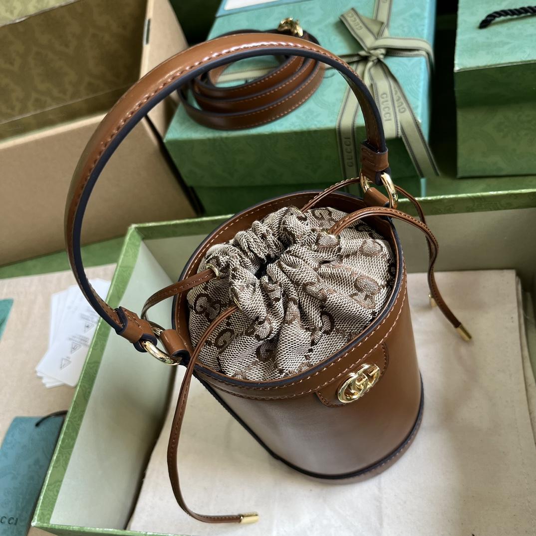 Gucci Ophidia Mini Bucket Bag  (11.5x23x8cm) - FashionPlug