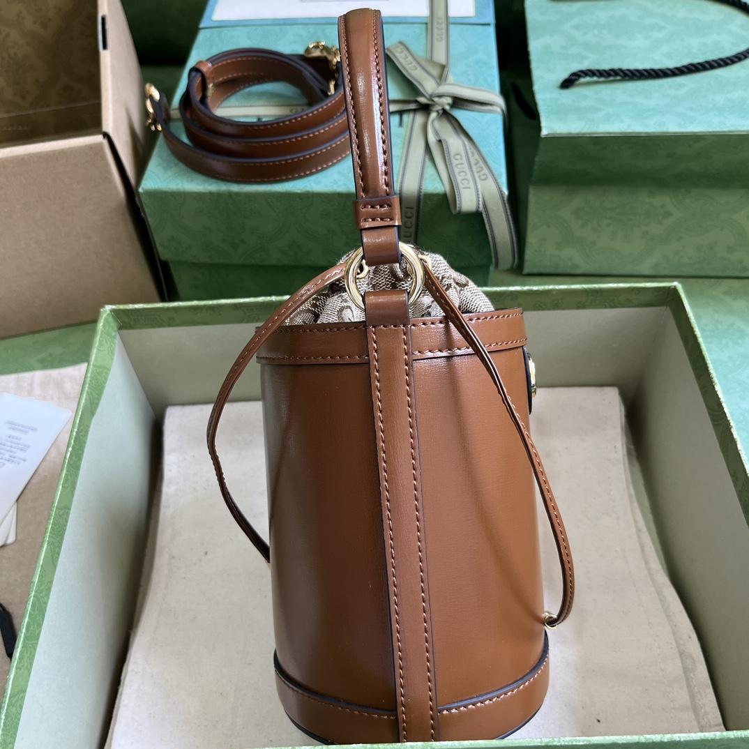 Gucci Ophidia Mini Bucket Bag  (11.5x23x8cm) - FashionPlug