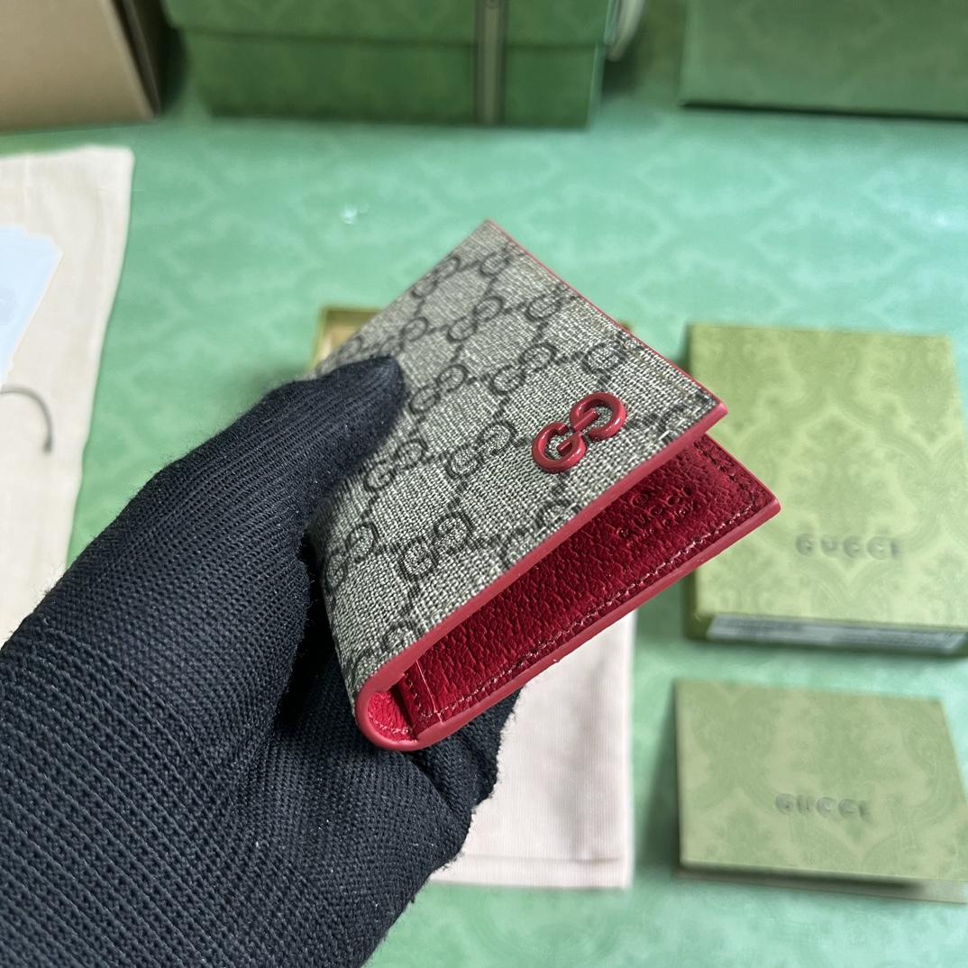 Gucci Long Card Case With GG Detail - FashionPlug