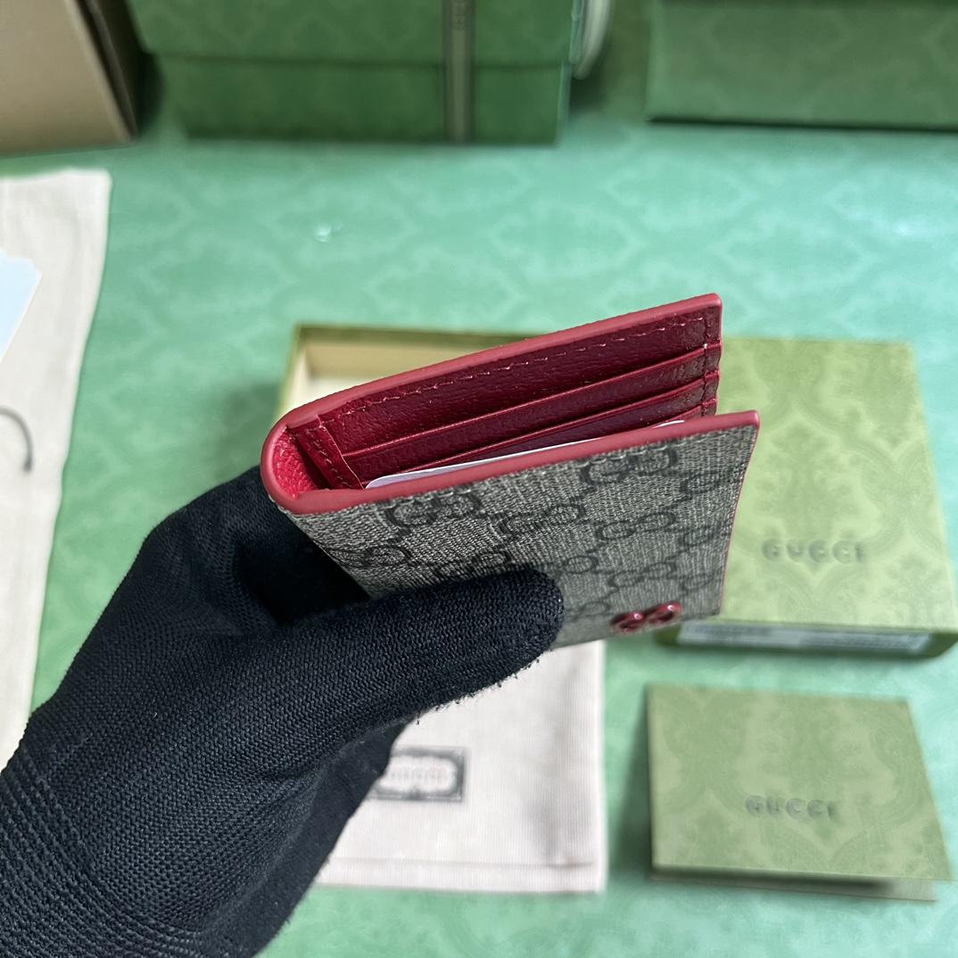 Gucci Long Card Case With GG Detail - FashionPlug