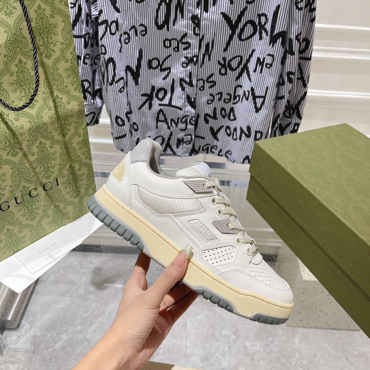 Gucci Distressed Effect Sneaker - FashionPlug