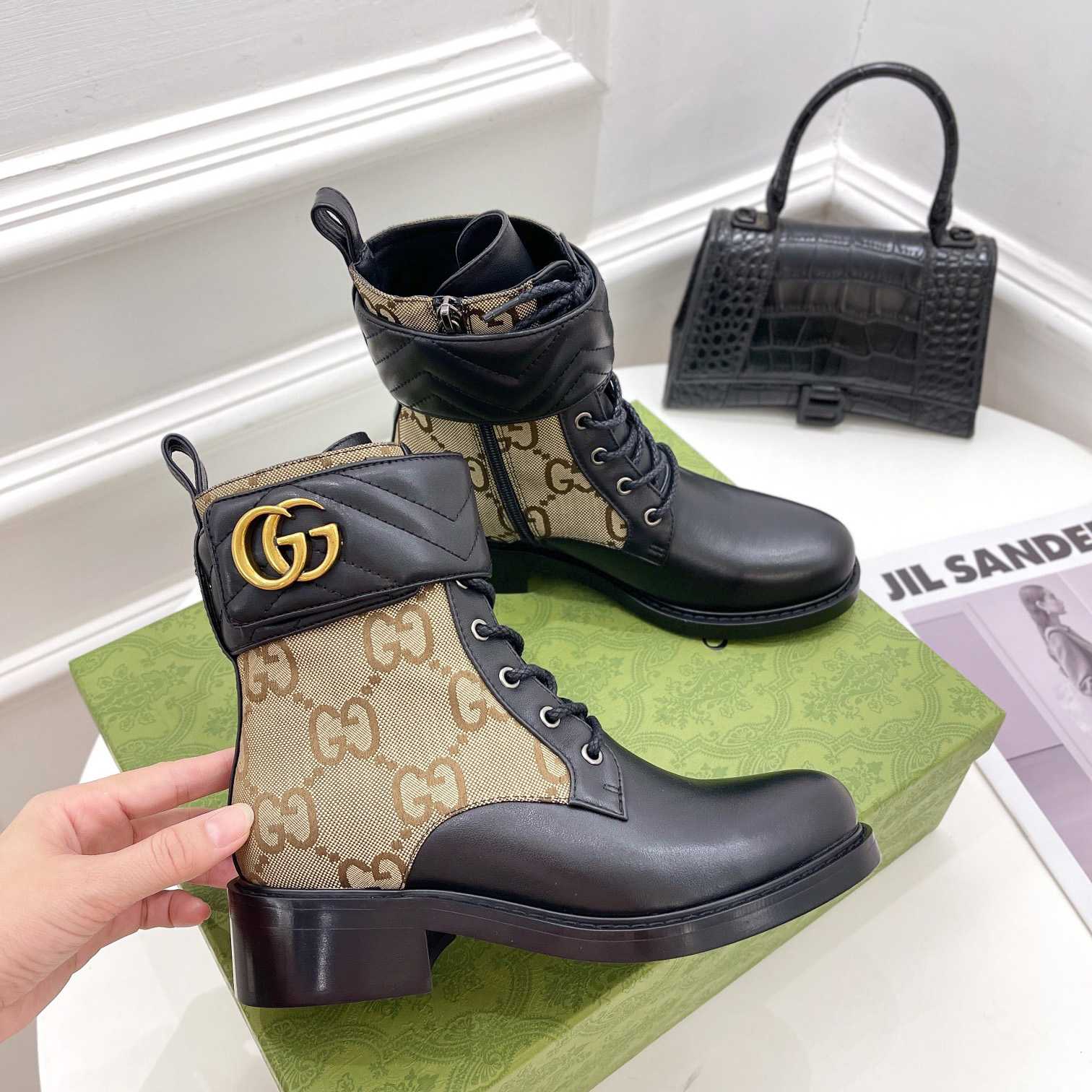 Gucci Women's Ankle Boot With Double G - FashionPlug