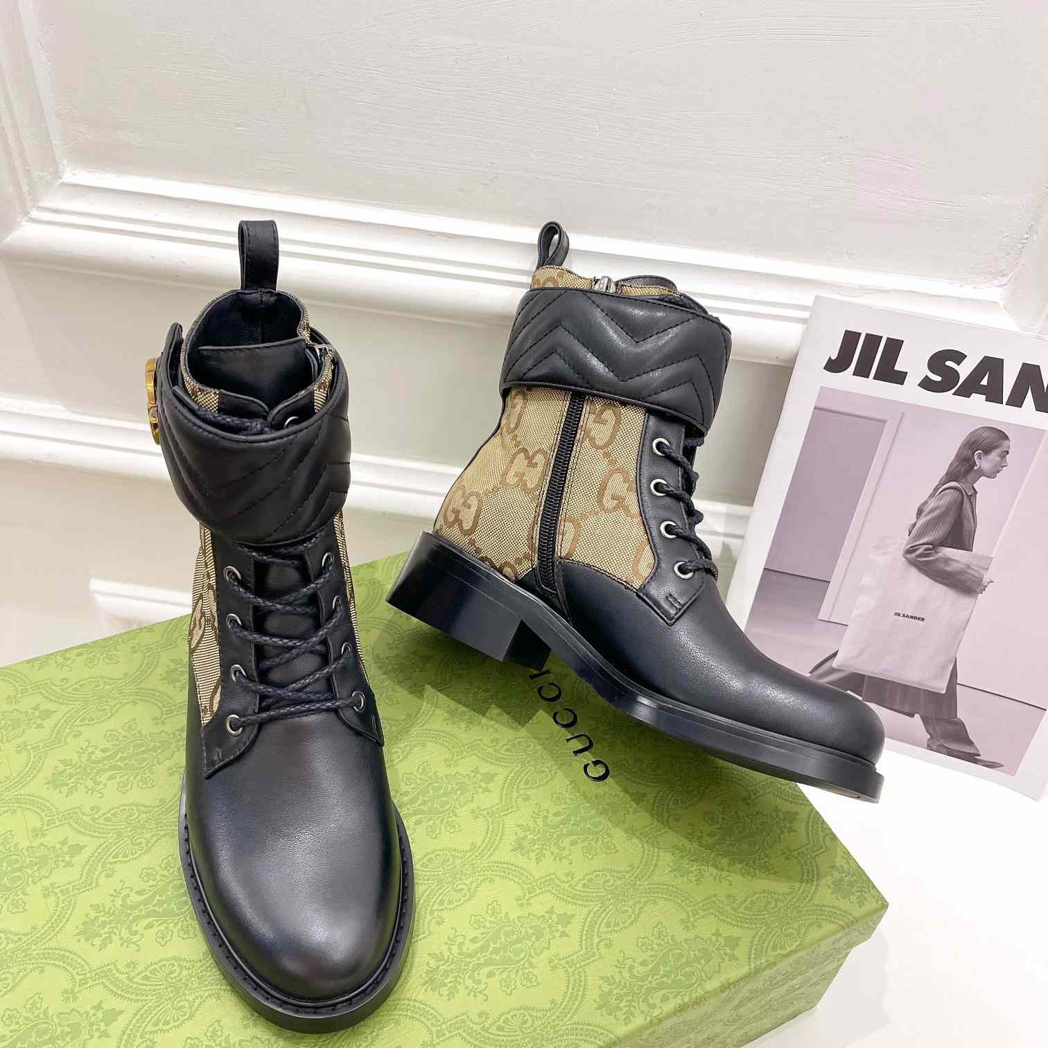 Gucci Women's Ankle Boot With Double G - FashionPlug