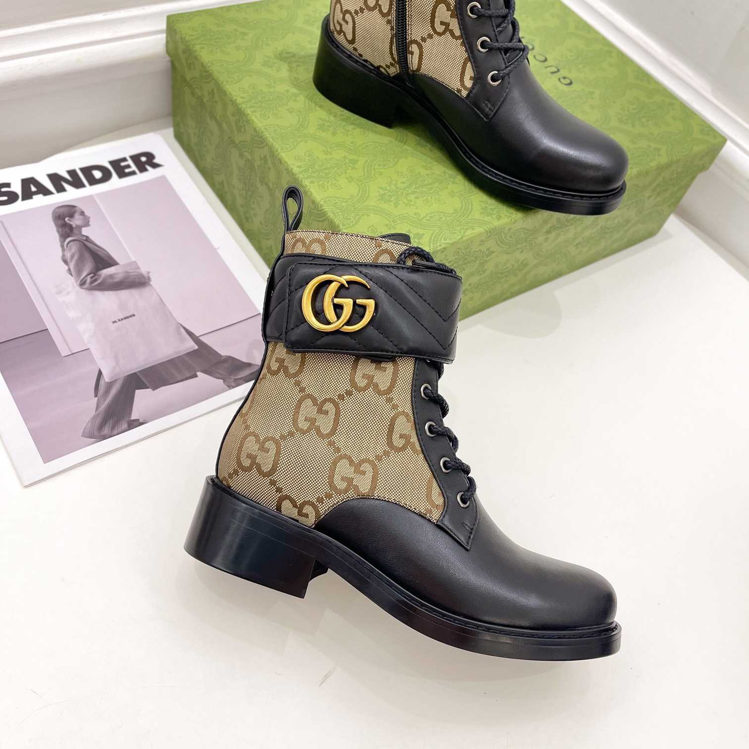 Gucci Women's Ankle Boot With Double G - FashionPlug