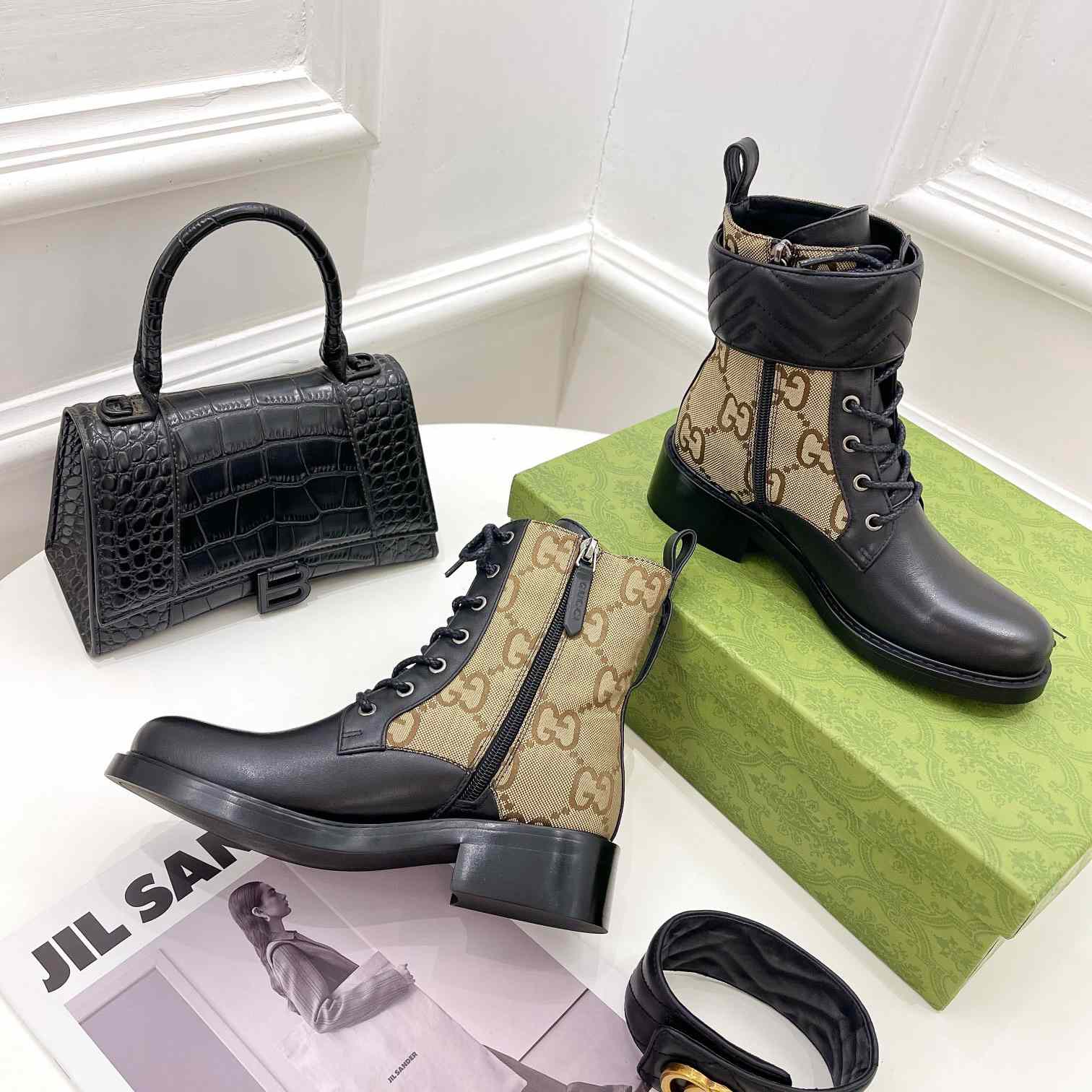 Gucci Women's Ankle Boot With Double G - FashionPlug