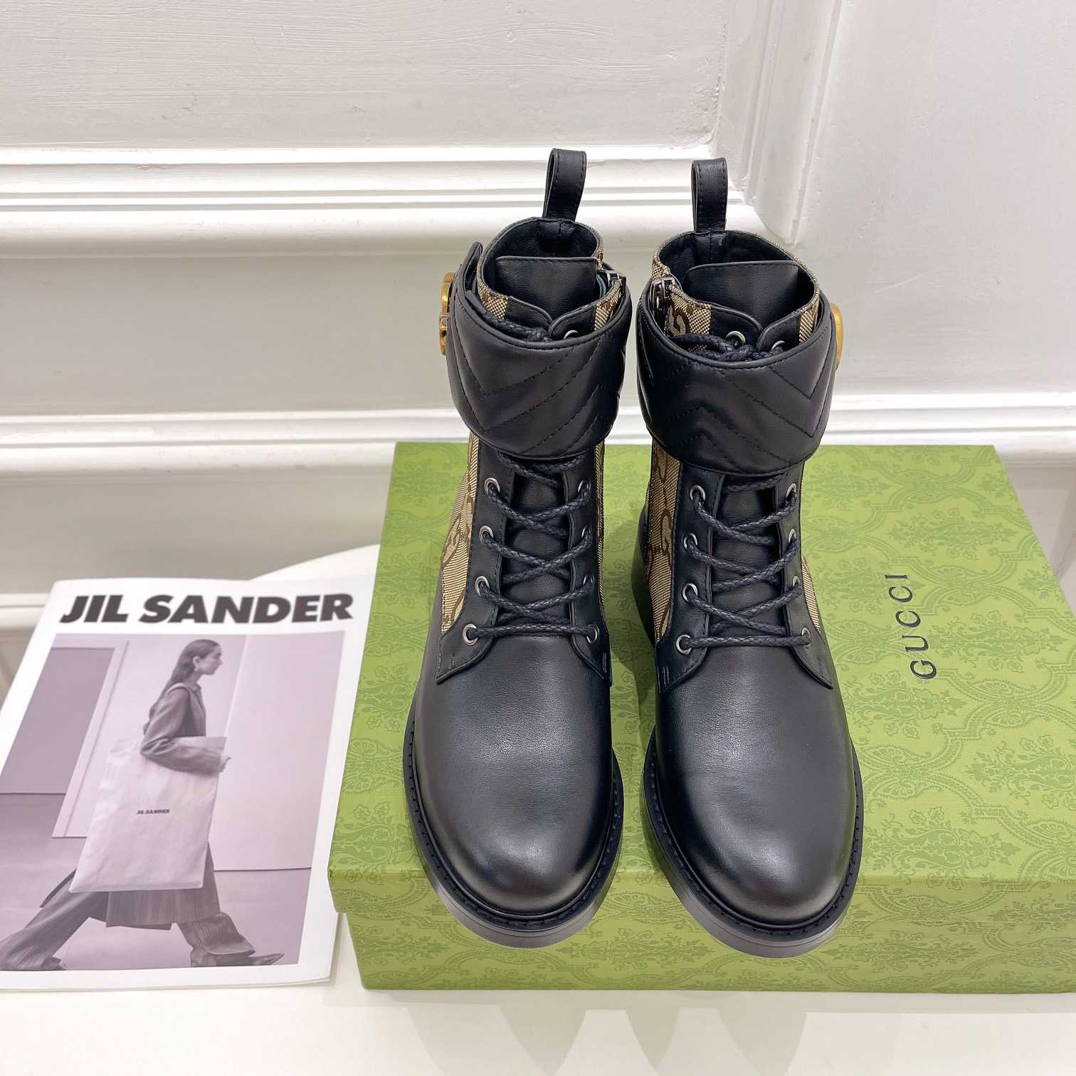 Gucci Women's Ankle Boot With Double G - FashionPlug