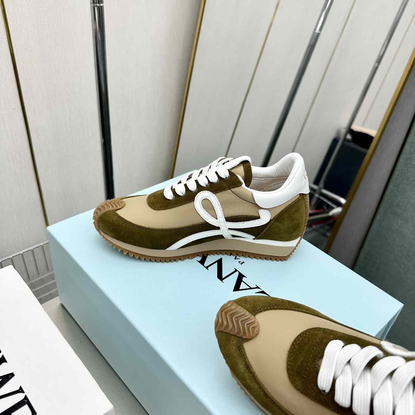Loewe Flow Runner In Nylon And Suede - FashionPlug