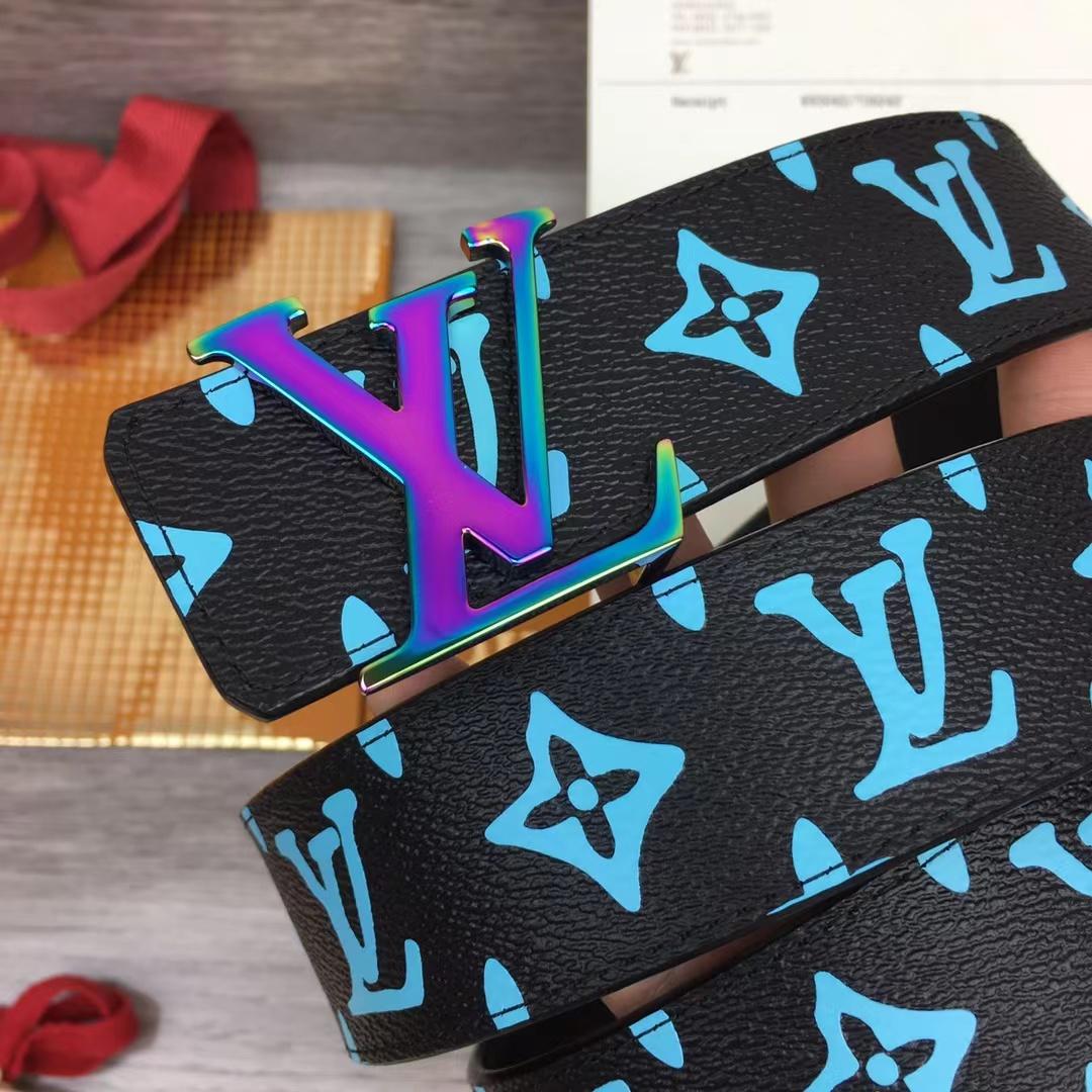 Louis Vuitton LV Shape Reversible Belt  - FashionPlug