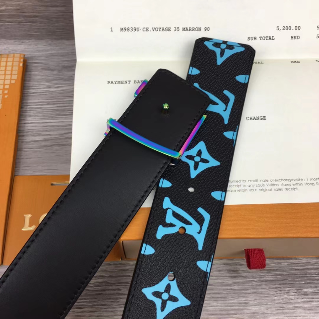Louis Vuitton LV Shape Reversible Belt  - FashionPlug