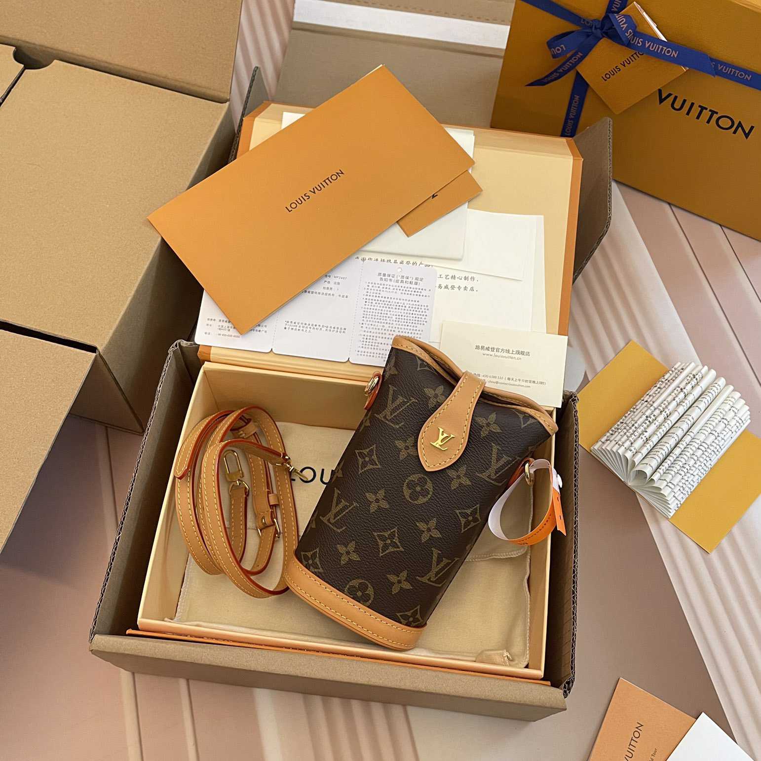 Louis Vuitton Fold Me Pouch (14.5 x 18 x 6.5 cm)  M80874 - FashionPlug