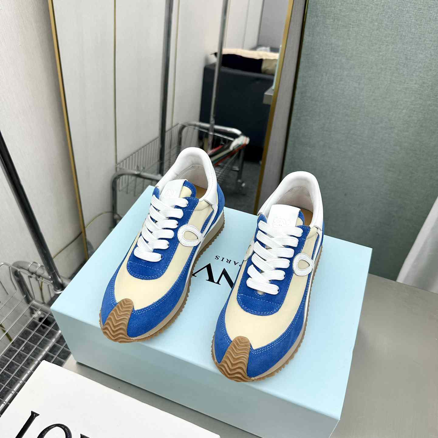 Loewe Flow Runner In Nylon And Suede - FashionPlug