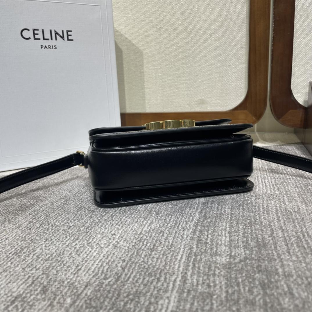 Celine Teen Triomphe Bag In Shiny Calfskin - FashionPlug