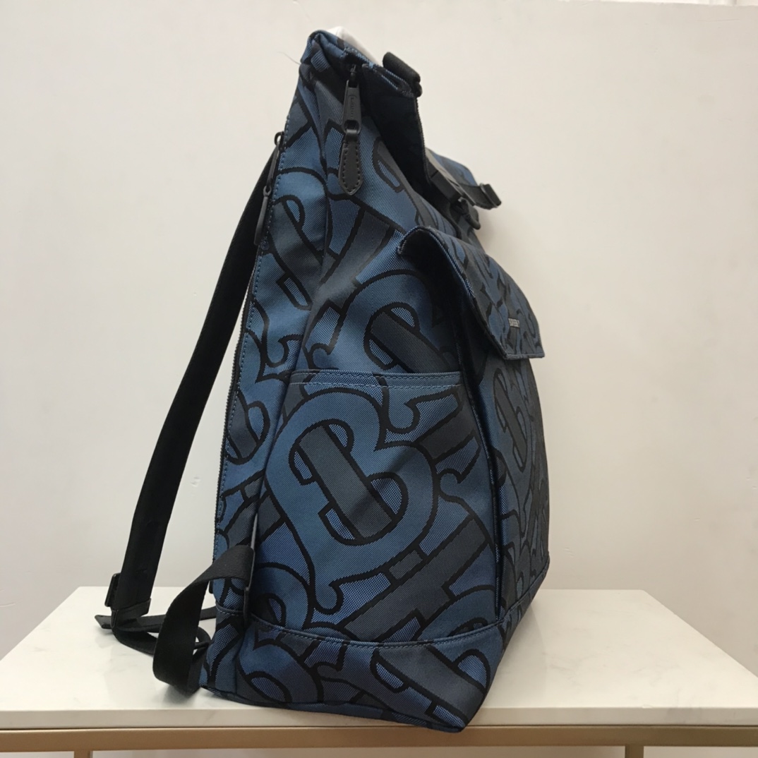 Burberry Orville Monogram-jacquard Backpack (36 x 19x 58cm) - FashionPlug