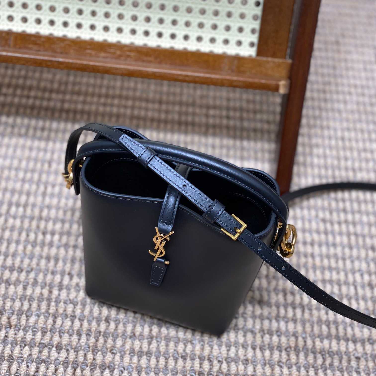 Saint Laurent Le 37 Mini In Shiny Leather - FashionPlug