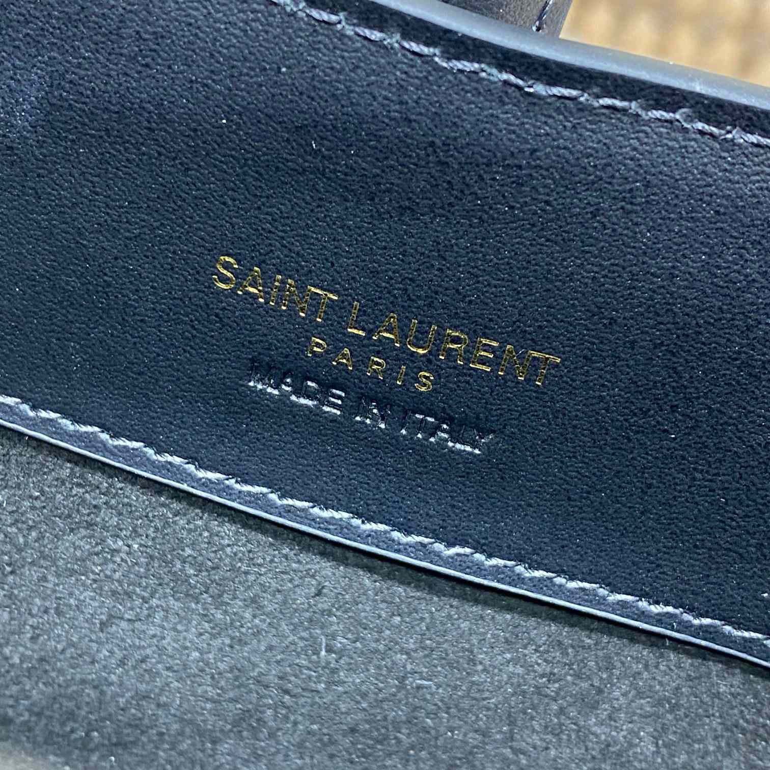 Saint Laurent Le 37 Mini In Shiny Leather - FashionPlug