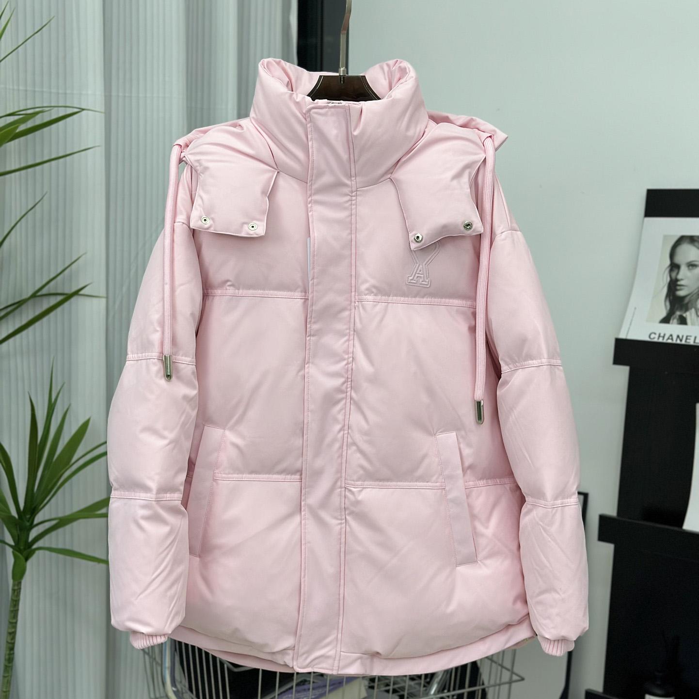 Ami Paris Ami De Coeur Puffer Jacket - FashionPlug