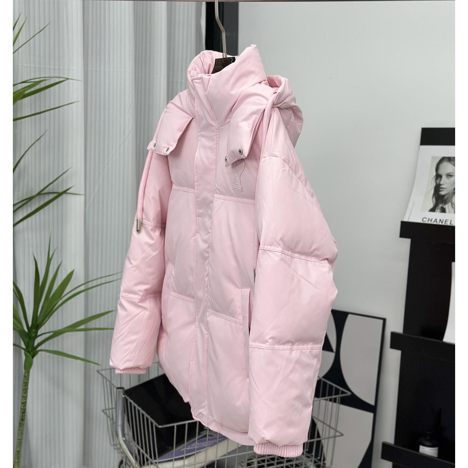 Ami Paris Ami De Coeur Puffer Jacket - FashionPlug