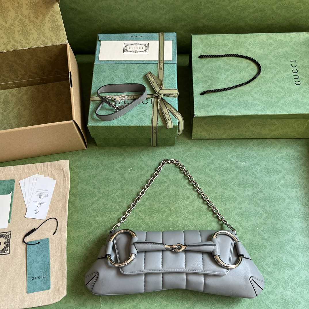 Gucci Horsebit Chain Medium Shoulder Bag (38x 15x 16cm) - FashionPlug