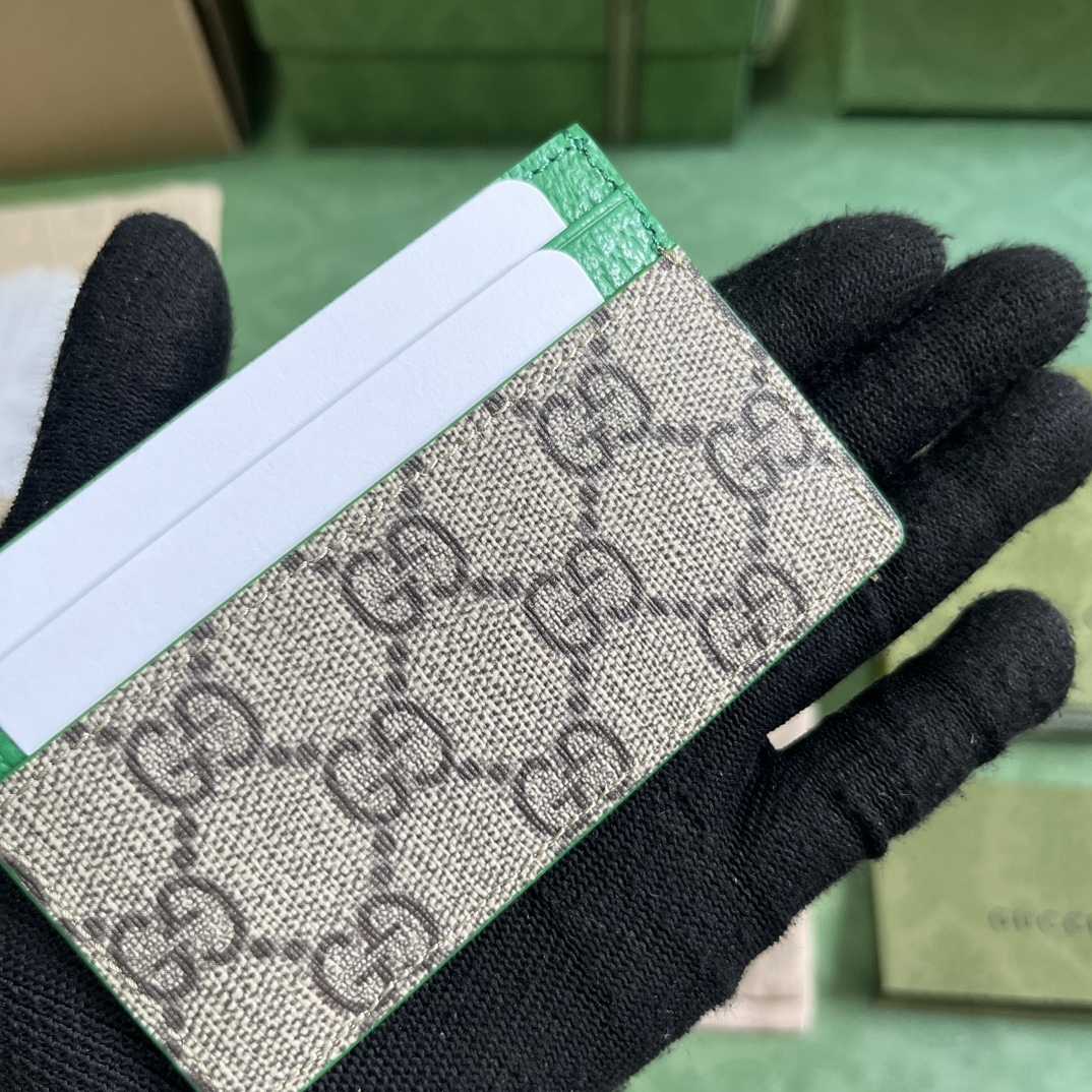 Gucci Card Case With GG Detail - FashionPlug