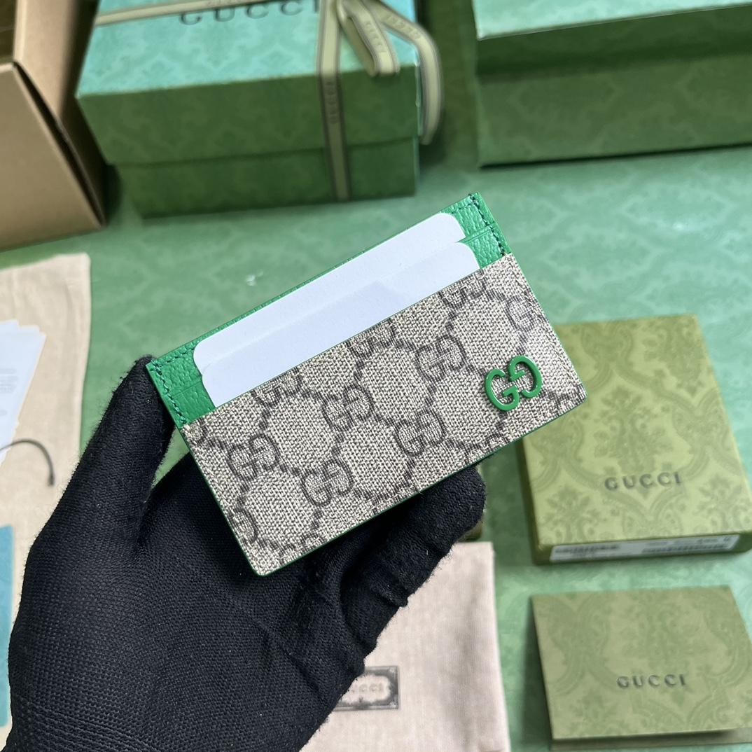Gucci Card Case With GG Detail - FashionPlug