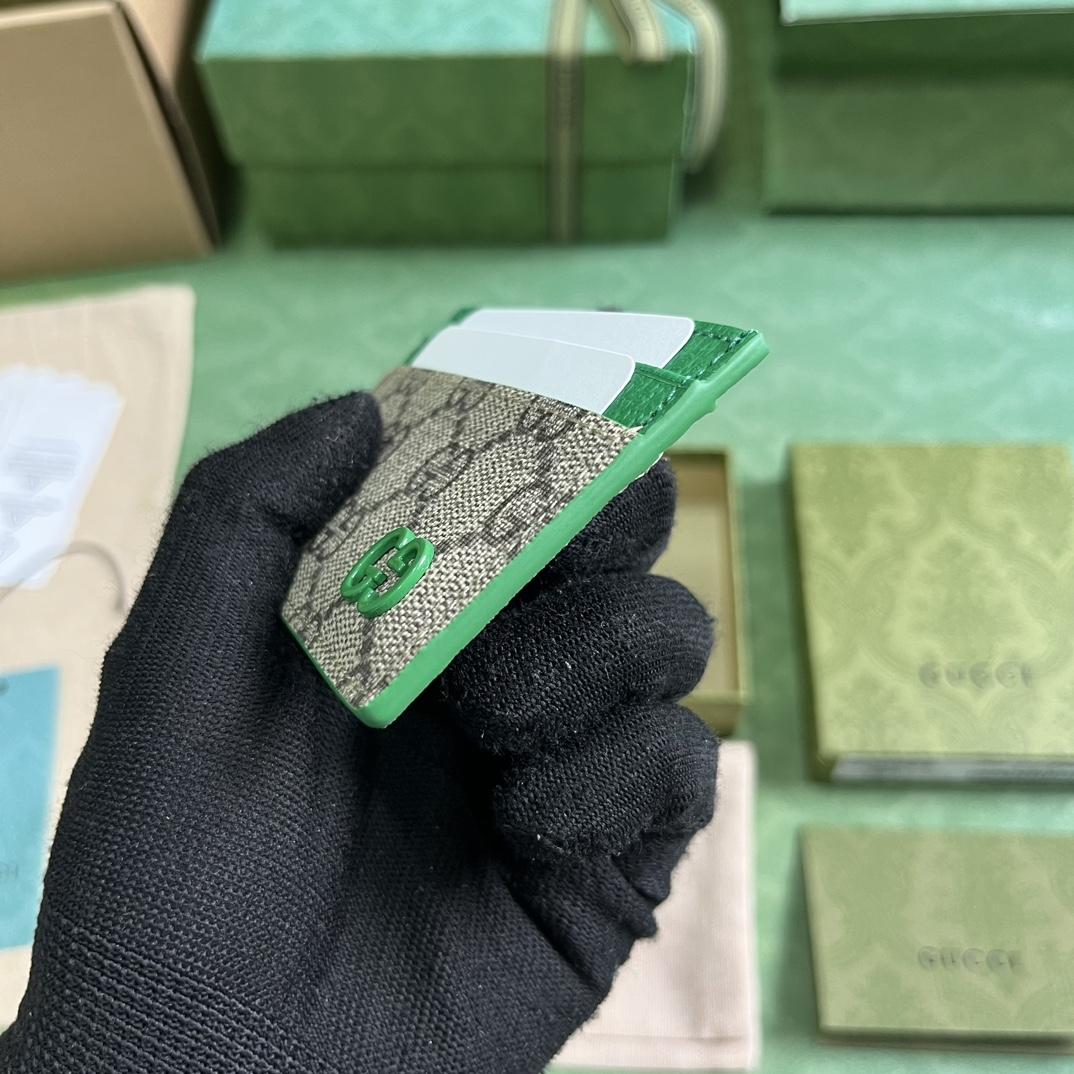 Gucci Card Case With GG Detail - FashionPlug