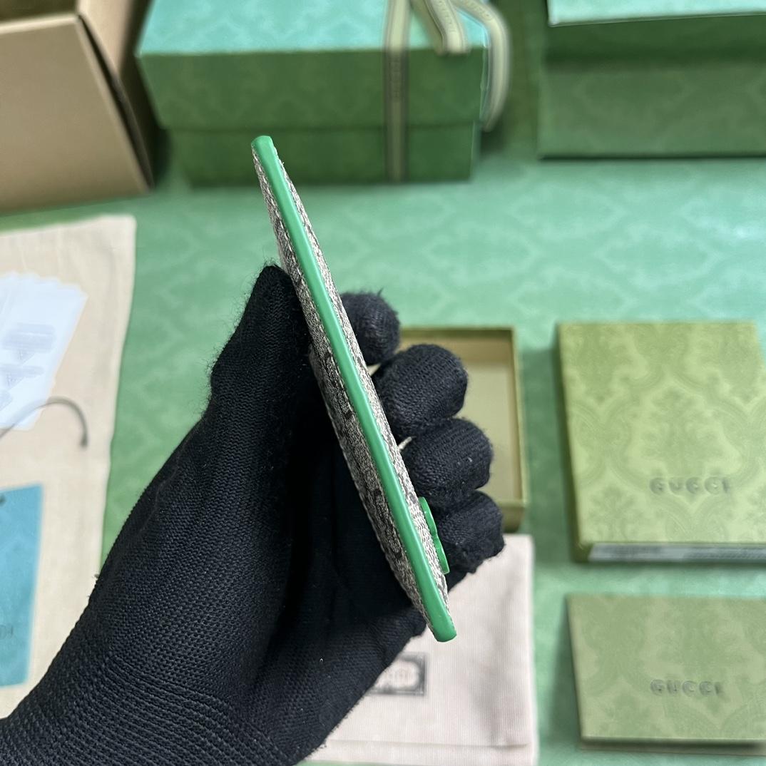 Gucci Card Case With GG Detail - FashionPlug
