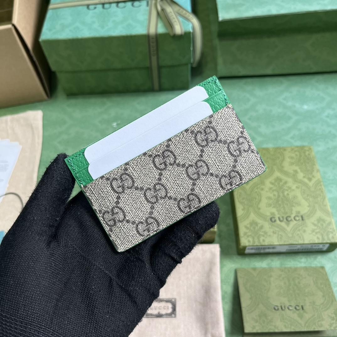 Gucci Card Case With GG Detail - FashionPlug