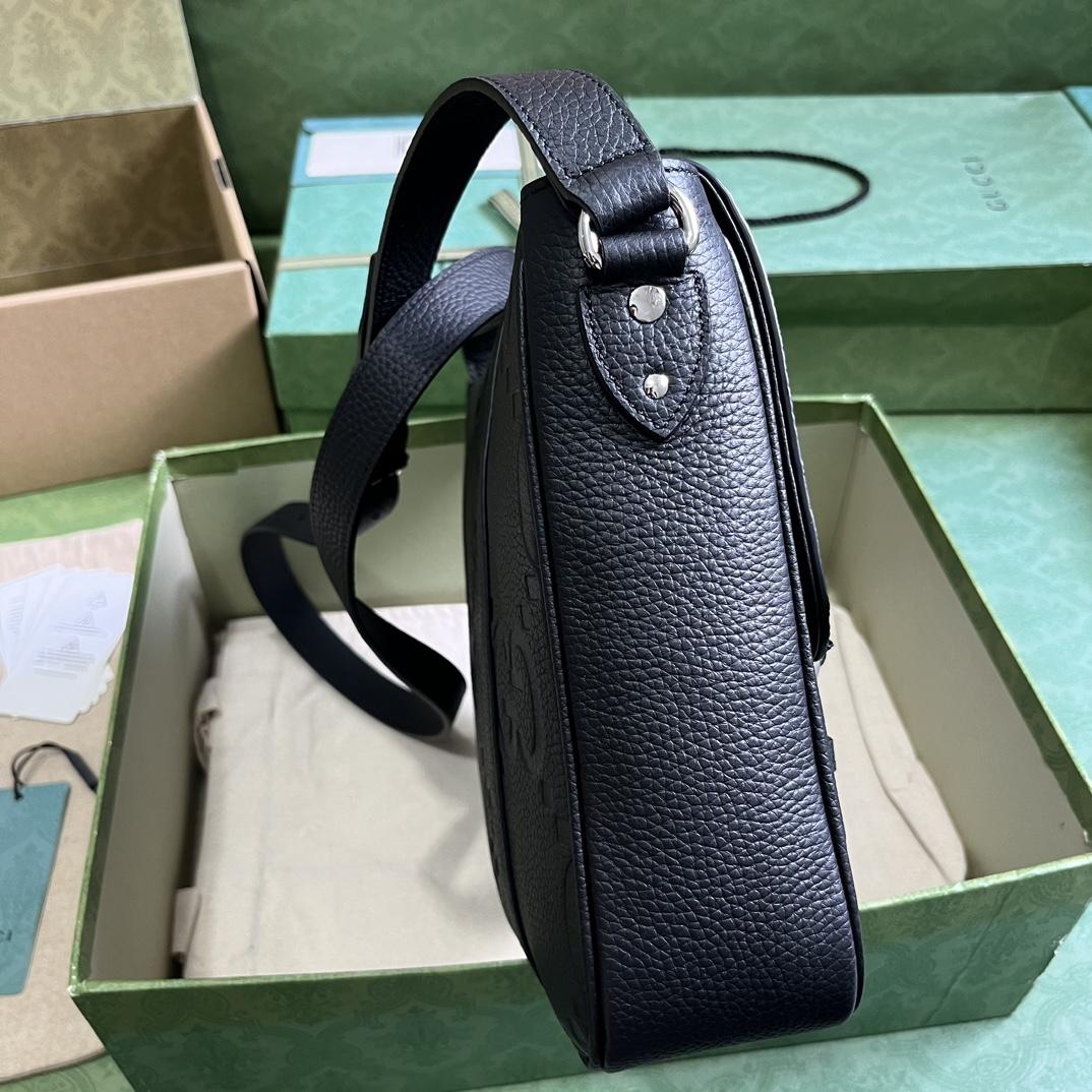 Gucci Jumbo GG Medium Messenger Bag (31x 24.5x 6cm) - FashionPlug