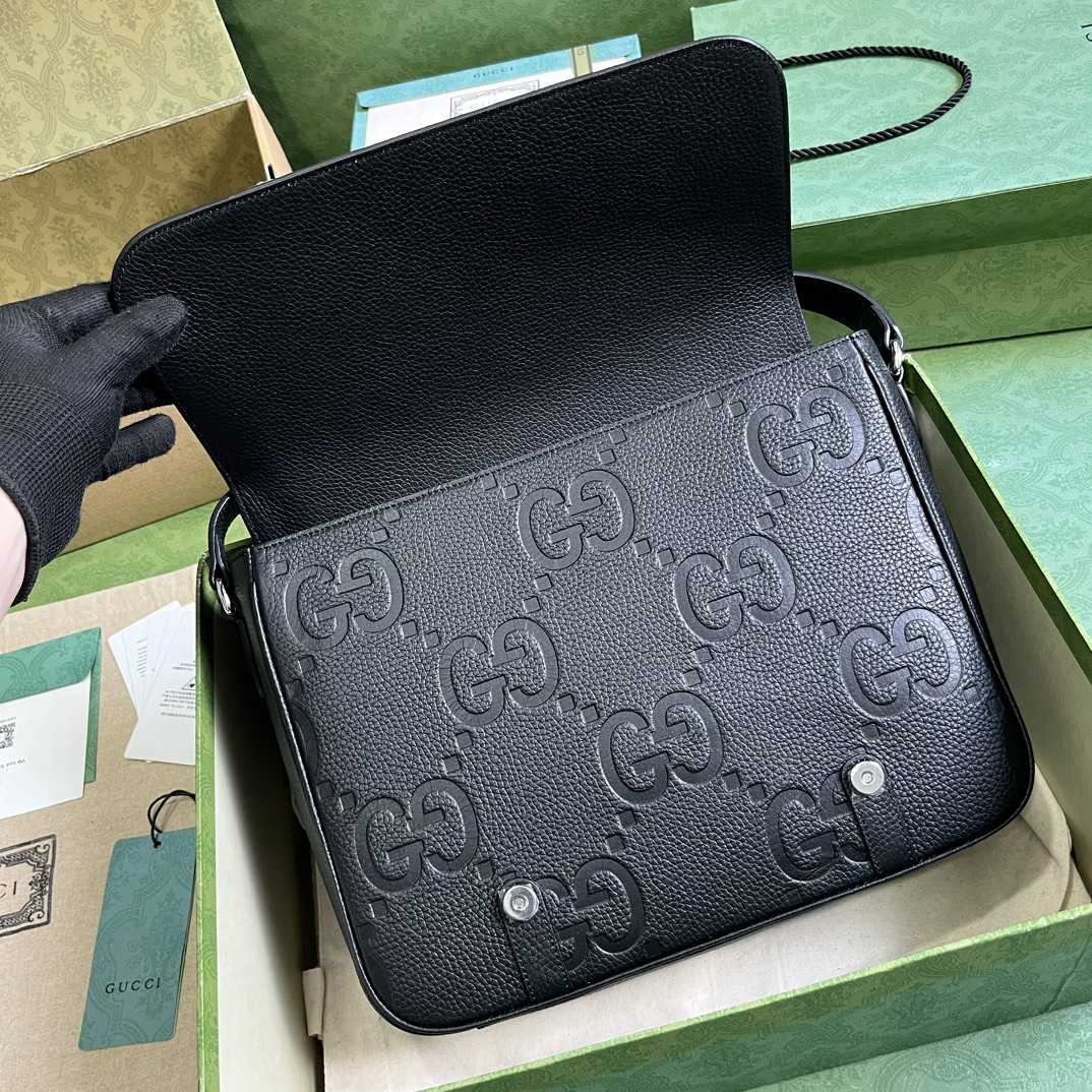 Gucci Jumbo GG Medium Messenger Bag (31x 24.5x 6cm) - FashionPlug