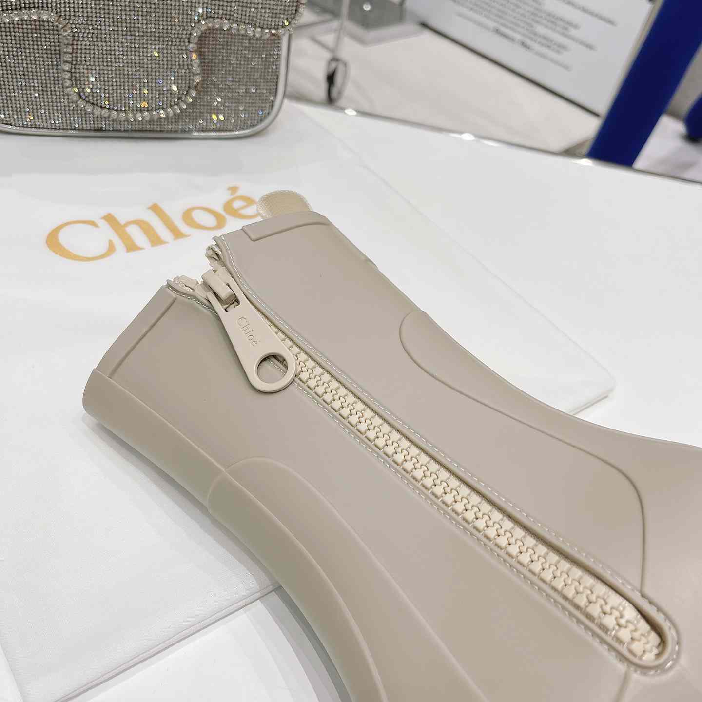 Chloe Debossed-logo Chunky Boots - FashionPlug